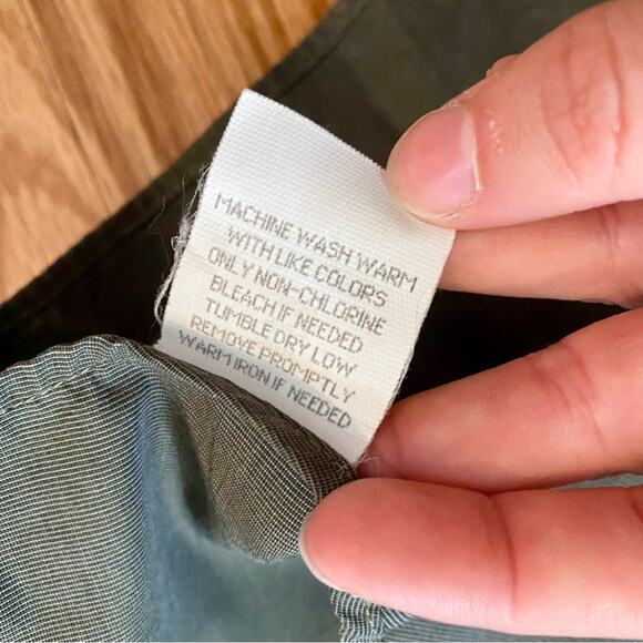 L.L. Bean Vintage Single Needle Green Button-up Shirt Mens Large - Picture 10 of 12